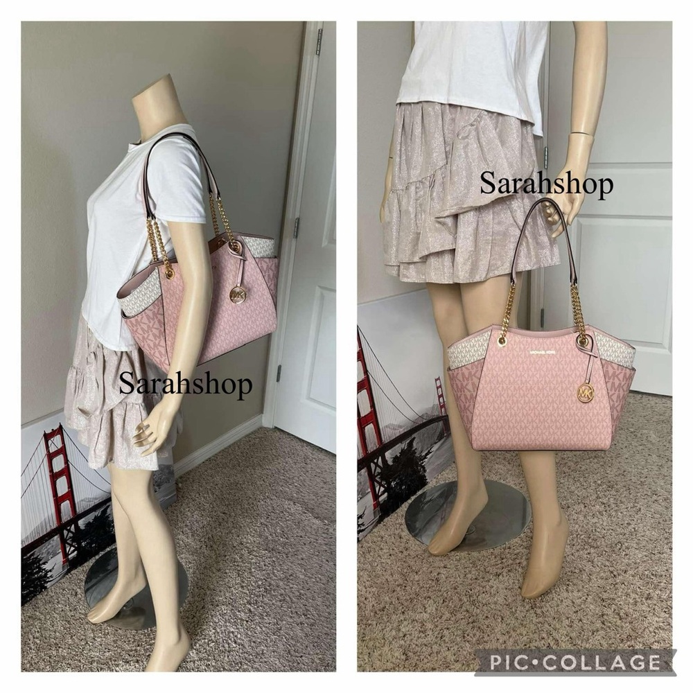 🌼Michael Kors Jet Set Travel Large Chain Shoulder Tote Set - Picture 9 of 16